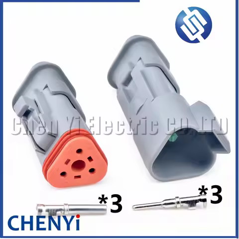 3 Pin Automotive waterproof connector Wiring Harness Plug For Deutsch DT series DT04-3P-E008 DT06-3S