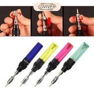 LOVIVER Portable Gas Soldering Iron Welding Pen Torch Refillable Butane Soldering Kit for Electrical