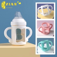 XIANS 2 Pieces Baby Bottle Holder Baby Accessories Baby Feeding Help Baby Transition Hand Shank Feeder Bottle Grip