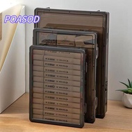 MAYSHOW Certificate Storage Box, Plastic Dustproof A4 File Box, Durable Multifunctional A4 Transpare