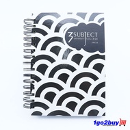 [Ukami] A5 3-Subject Ring Note Book 120's (S8525)