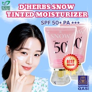 DHERBS Snow Tinted Sunscreen SPF50+ PA+++ |  Daily for All Skin Types by Aliff Syukri