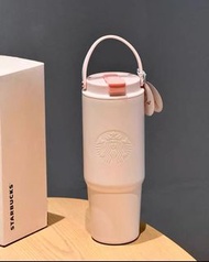 Starbucks 晶粉色保溫吸管杯 大容量 水壺 800ml