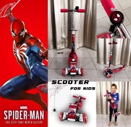 Scooter For Kids สกู๊ตเตอร์ขาไถ3ล้อมีกริ่ง ลาย Spîder เป็นที่ชื่นชอบของเด็กๆ พับเก็บได้ พกพาสะดวก