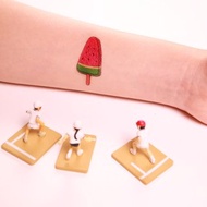 Deerhorn design / 鹿角 刺青 紋身貼紙 2入 西瓜冰 手繪