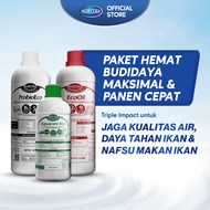 Bluecore PAKET HEMAT BUDIDAYA MAKSIMAL DAN PANEN CEPAT - Probiotik Ikan & Obat Air Kolam Bioflok Ant