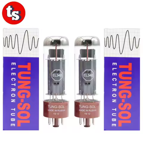 TUNG-SOL EL34 EL34B Vacuum Tube HIFI Audio Valve Replace 6CA7 6P3P 6L6 Vintage Amplifier Guitar DIY 
