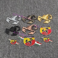 Car Decoration Sticker 3D Three-Dimensional Metal Car Sticker ABARTH ABARTH Car Sticker Fender Side 