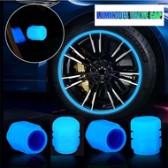 [Ready Stock] 4pcs Universal Glow In The Dark Luminous Tire Valve Cap Plastic ABS Dust-proof Decorative Tires Accessories Tyre Stem Covers for Motorcycle Bike Car Accessories Penutup Injap Tayar Kereta