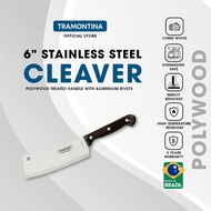 TRAMONTINA 6" Stainless Steel Cleaver | Polywood