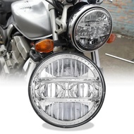Chrome 5-3/4 5.75 inch LED Headlight with DRL For H_arley Motorcycles XL883/XL1200 Glide Deuce Stree