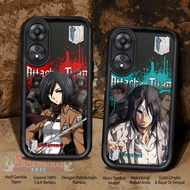 HP OPPO A58 5G A58X 5G AOT Motif Hardcase Softcase Anti-Fungus & Durable Silicone for Mobile Phones 