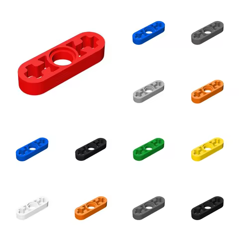 50pcs 6632 Liftarm Thin 1 x 3 Axle Holes Bricks Toys For Technical MOC Buildings Blocks High-Tech DI