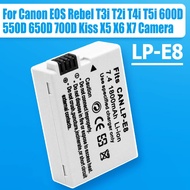 LP-E8 Lithium Battery 1800mAh Rechargeable Battery For Canon EOS Rebel T3i T2i T4i T5i 600D 550D 650