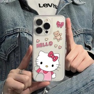 Clear Photo frame case for iphone 14 pro max 11 13 12 7Plus X XS Max cute Hello Kitty Bear cover