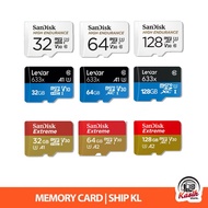32GB/64GB/128GB Lexar Sandisk Extreme Sandisk High Endurance Memory Card