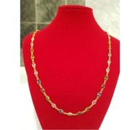 Multi colour Crystal Chain(1 Gram Gold plated)