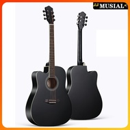 Left Hand Guitar 41 Inch Acoustic Guitar Low Action Gitara Suitable for Adult and Beginner