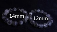 專櫃正品精品天然黑髮晶單圈手鍊手珠手鏈手環女款男款14mm黑髮水晶手串全新特價情侶現貨