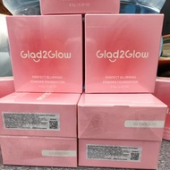 GLAD2GLOW Perfect Blurring Powder Foundation CUSTARD 03 - High Coverage, Blur Effect, Oil Resistant 