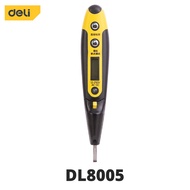 Bút Thử Điện Deli Chính Hãng 12-250V - Màn Hình Hiển Thị LED Kỹ Thuật Số Thuận Tiện - Vỏ Bút An Toàn