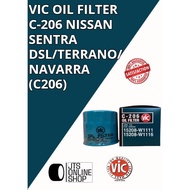 Vic Oil Filter C-206 nissan sentra dsl/terrano/navarra (C206)