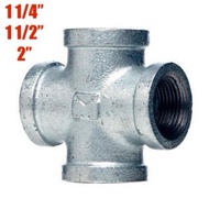 Gi Cross Tee 1 1/4” & 1 1/2” & 2” GI 4way Tee Galvanized GI PIPE FITTING
