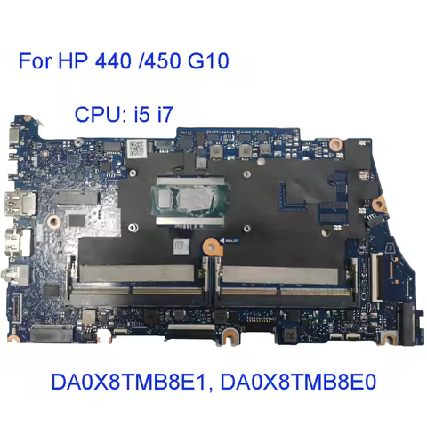 DA0X8TMB8E1 For HP 440 G10 450 G10 Laptop Motherboard with CPU Processor I5 I7 cpu On-Board Working
