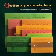 GREAT Watercolor Paper Block, 20 Sheets 300g Watercolor Sketchbook, 100% Cotton 32K 16K 8K Art Paper