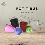 Pot Tirus 20 / Pot Tanaman / Pot Bunga / Pot Plastik