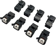 8pcs Fuel Injector Adapter Connector Kit Replacement for EV1 to USCAR EV6 & EV14 LS1 LS2 LS3