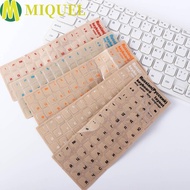 MIQUELZA Keyboard Letter Sticker Transparent English Laptop Accessories Notebook Hebrew For PC Langu