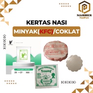 KFC Rice Paper 27x25 cm / Burger Kebab Paper / Rice Paper / Oil Paper / ELEPHANT CAP / YOUNG
