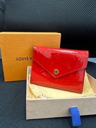 LV Victorine Wallet - 漆皮壓花紅色銀包（全新，全球斷貨）