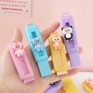 Lovely Capybara Baby Three Labubu Charm 3D Eraser Eraser Pen