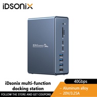 IDsonix M.2กล่องฮาร์ดดิสก์ Nvme Ssd Enclosure คู่โปรโตคอลกล่องฮาร์ดดิสก์ Ngff Sata เป็น Usb 10Gbps H
