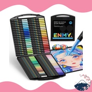 [Direct from Japan]ENMY 80-Color Set Direct-Flow Acrylic Markers — Illustration Markers, Water-Based