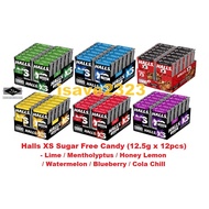 [HALAL] Halls XS Sugar Free Candy (12.6g x 12pcs) - 6 Flavours Halls Candy