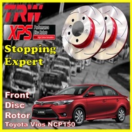 Toyota Vios NCP150 TRW XPS Disc Rotor Slotted / Pemutar Cakera Kereta Berprestasi Tinggi