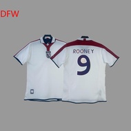 Cotopaxi England Retro Football Jersey Beckham Owen Shearer Scholes Gerrard Rooney Jersey （ALO）