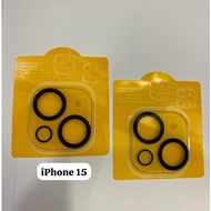 3D Tempered Glass iphone 15 15+ 15 Plus Lens Protector Glass Camera Yellow Plate