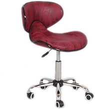 Home Work Chair Office Chair Office Chair Height Adjustable Desk Chair Curved Backrest Swivel Lifting Computer Chair Ergonomic Executive Chairs Firm Seat Cushion (Color : Wine Red) vision