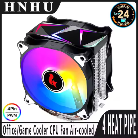 HNHU LGA2011-3 2066 115x 1200 1700 Cooler CPU Fan 120mm 4/6 Heat Pipe Air-Cooled x79 x99 Processor C