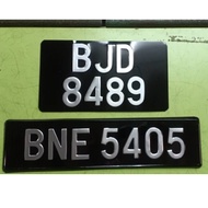 Car Stainless Steel Rear Number Plate / Plate Besi Kereta Nombor Plat Ketuk Besi Lorry Van Kereta