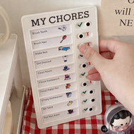 Reusable Daily Task Planing Board My Chores Memo Plastic Board Reusable Checklist Daily Planner To D