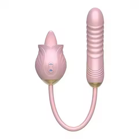 Rose Flower Woman uses vibrating tongue to lick and pound vibrating egg BEDTIME RELAXATION PRIVATE T
