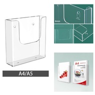 [lzdxwcke3pu] Acrylic Brochure Holder Flyer Display Stand for Magazines Booklets Menu