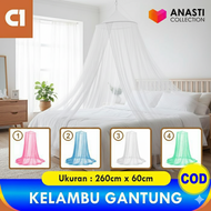 Kelambu bulat gantung tempat tidur kasur besar jumbo raksasa anti nyamuk serangga kecoa