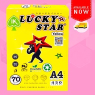 (EZE) LUCKY STAR A4 PAPER 70GSM 450'S - FOR PHOTOCOPY, LASER PRINTERS, INK-JET PRINTERS, FAX MACHINE KERTAS A4