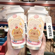 office student water cup large capacity coffee cup heat-resistant office insulated cup Waist Beads C